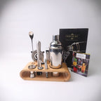 Σετ cocktail shaker με βάση μπαμπού και συσκευασία δώρου