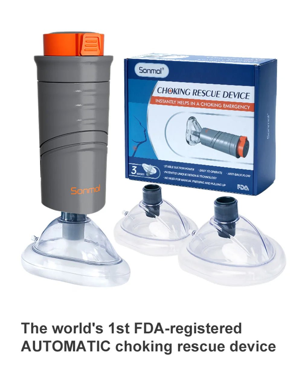 Συσκευή Άμεσης Διάσωσης από Πνιγμονή – Αυτόματη Αναρρόφηση με Μάσκες Πολλών Μεγεθών - Asknik